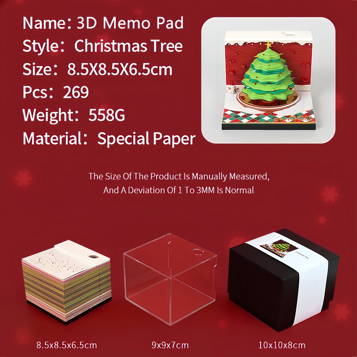 3D Calendar 2025 - Christmas Tree - 3D Calendar