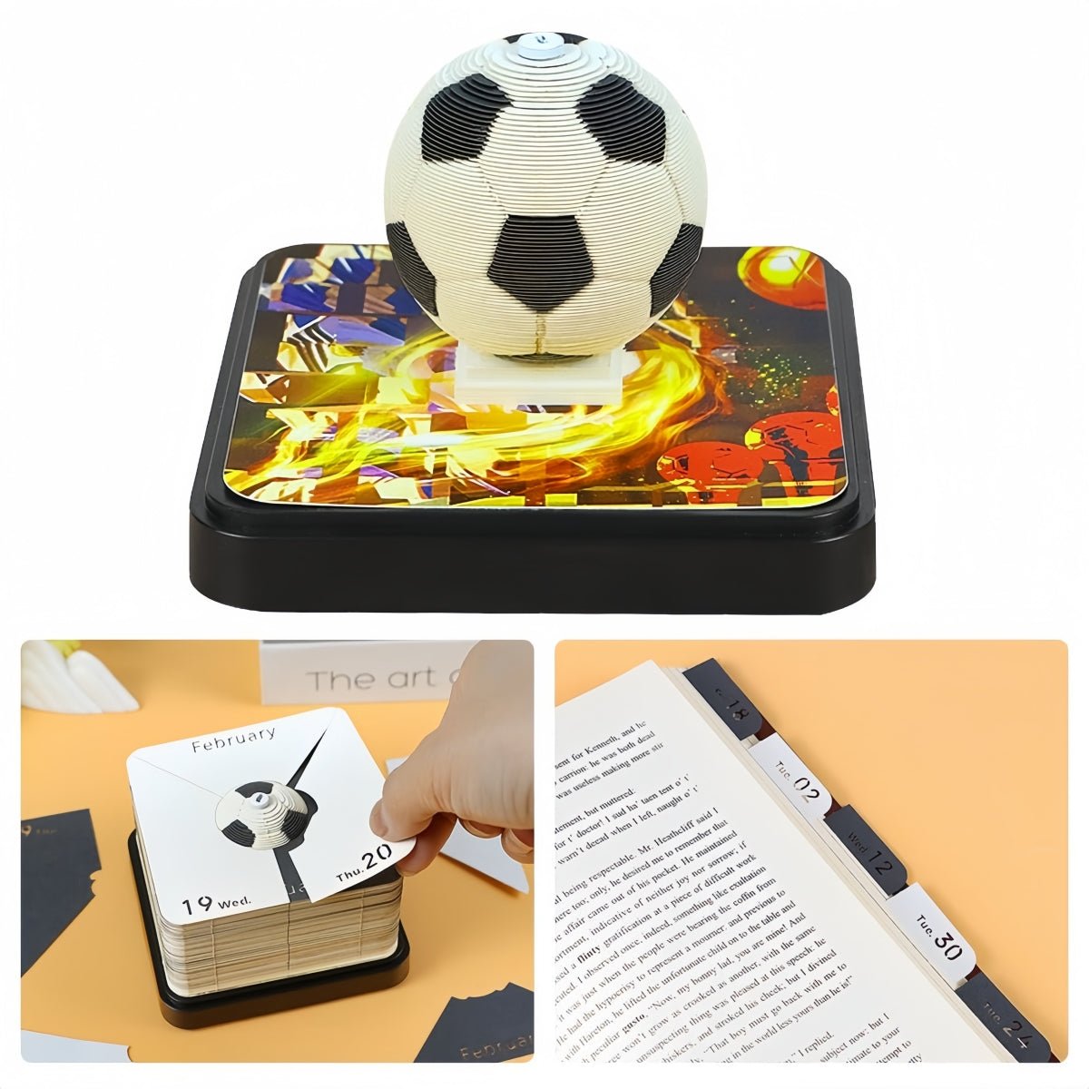 3D Calendar 2025 - Football - 3D Calendar