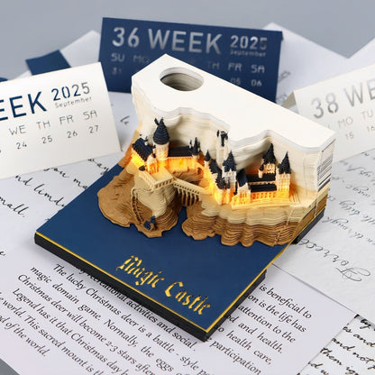 3D Calendar 2025 - Magic Castle - 3D Calendar