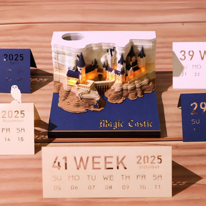 3D Calendar 2025 - Magic Castle - 3D Calendar