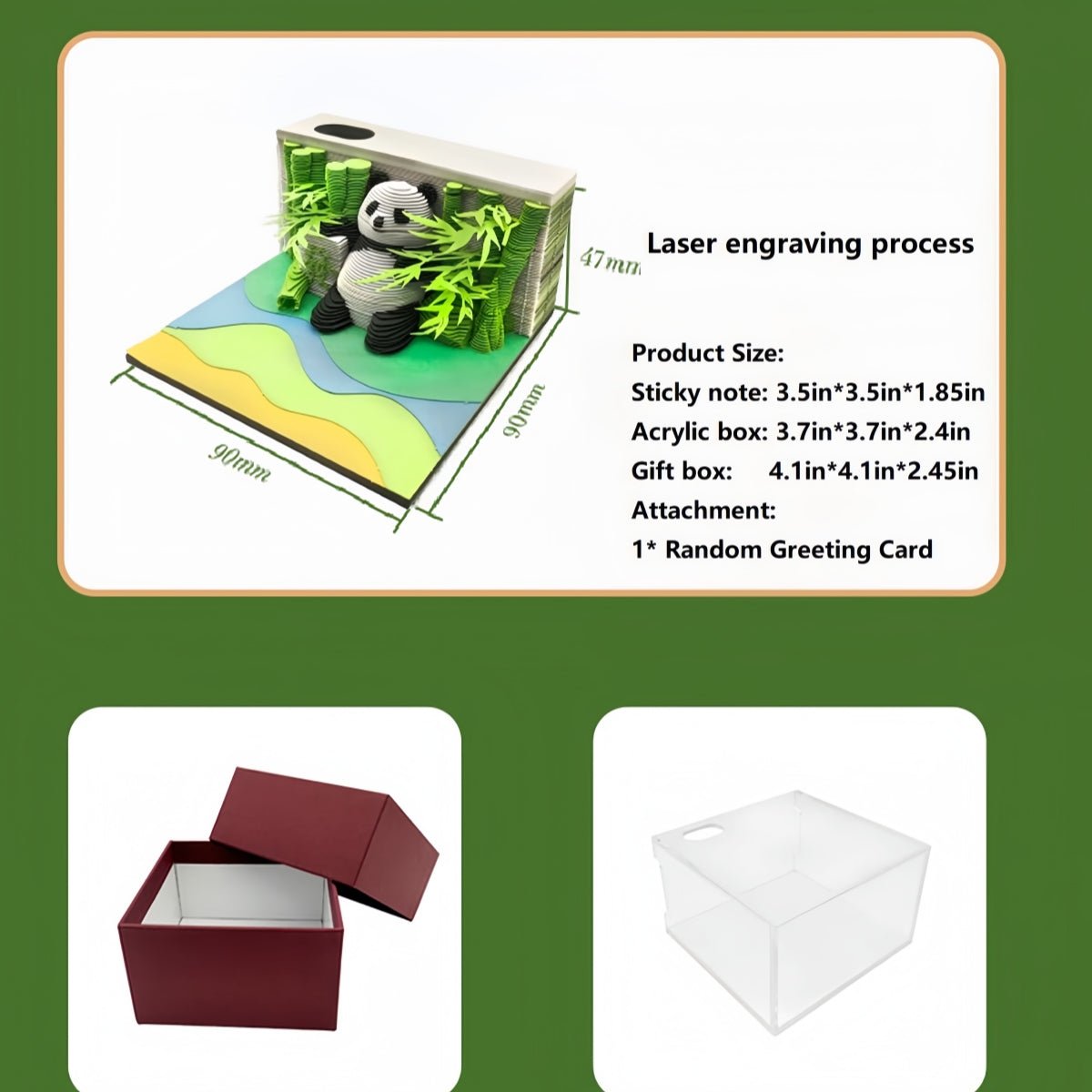 3D Calendar 2025 - Panda A - 3D Calendar