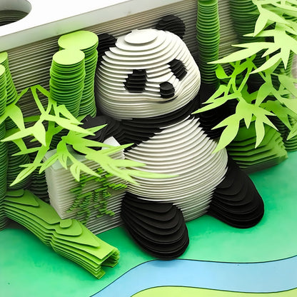 3D Calendar 2025 - Panda A - 3D Calendar