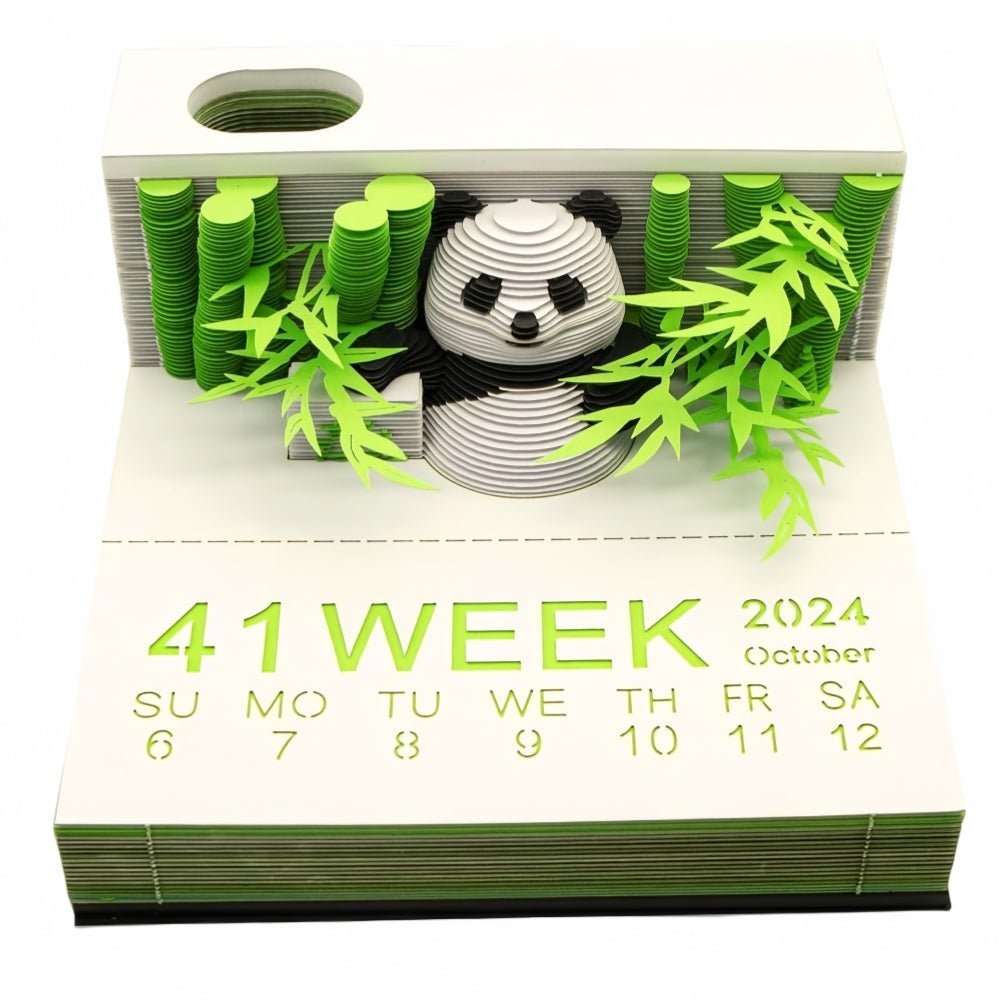 3D Calendar 2025 - Panda A - 3D Calendar