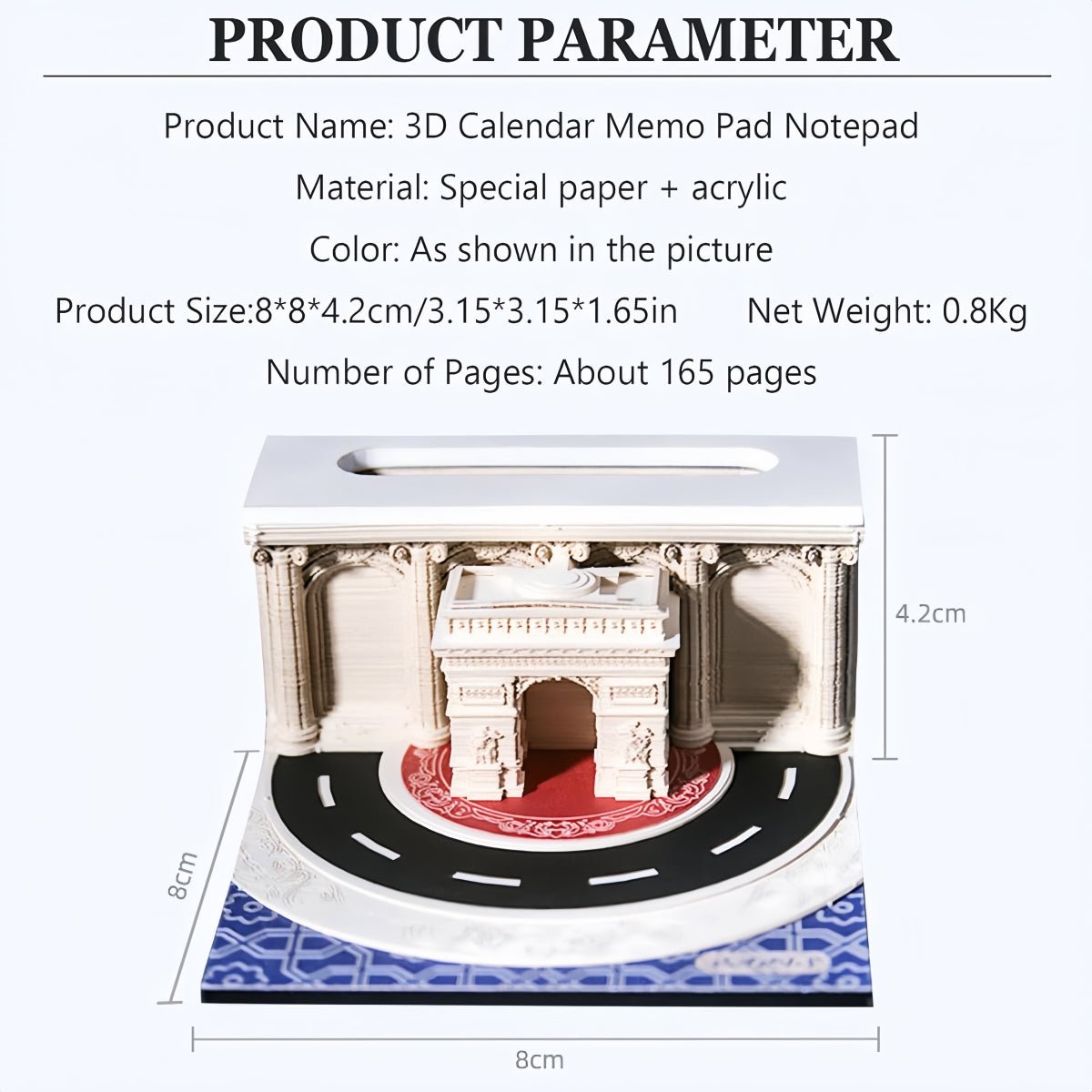 3D Calendar - Triumphal Arch - 3D Calendar