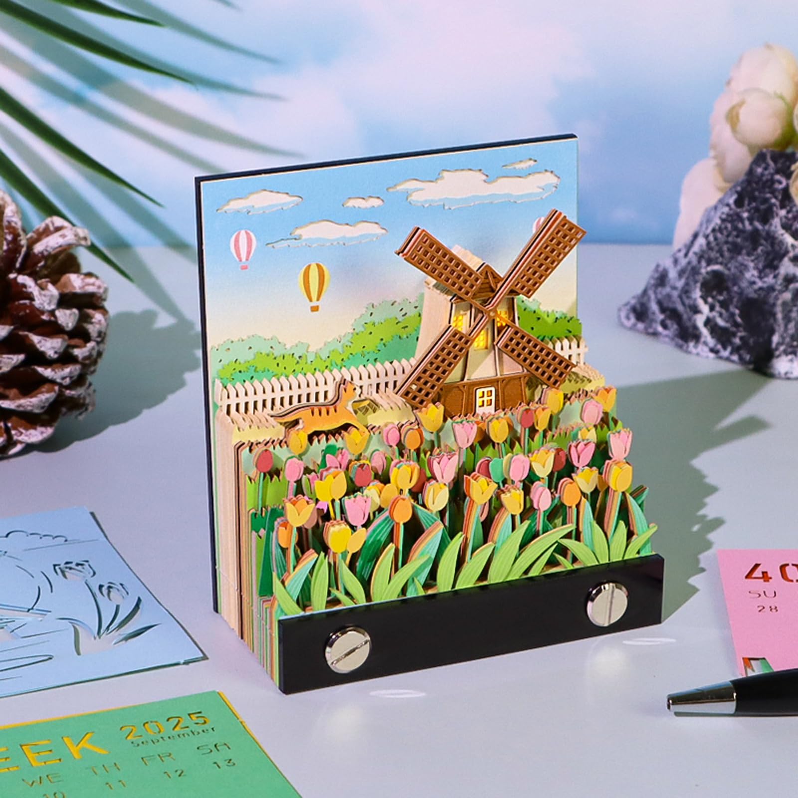 3D Calendar - Windmill - 3D Calendar