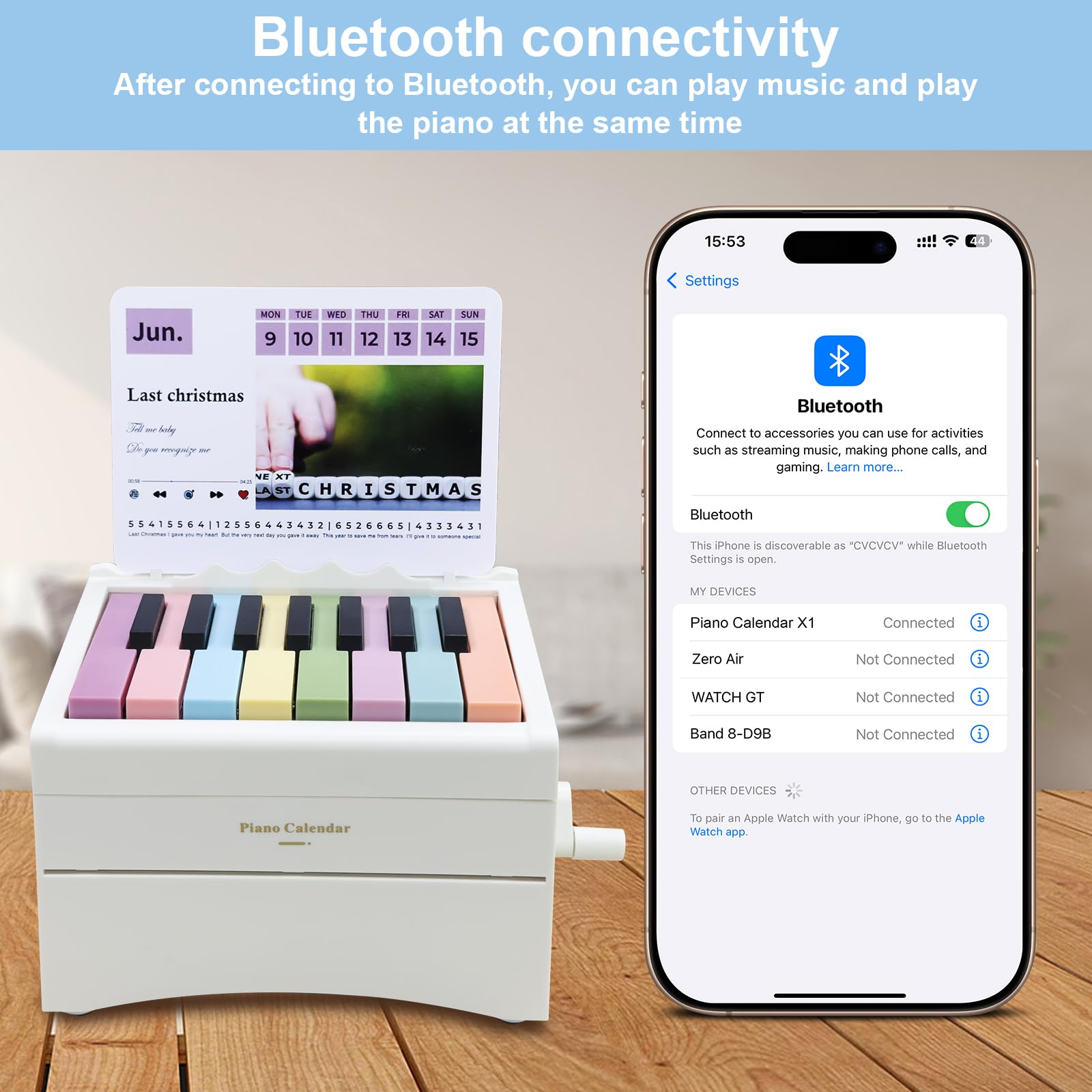 Piano Calendar - Bluetooth Piano - 3D Calendar