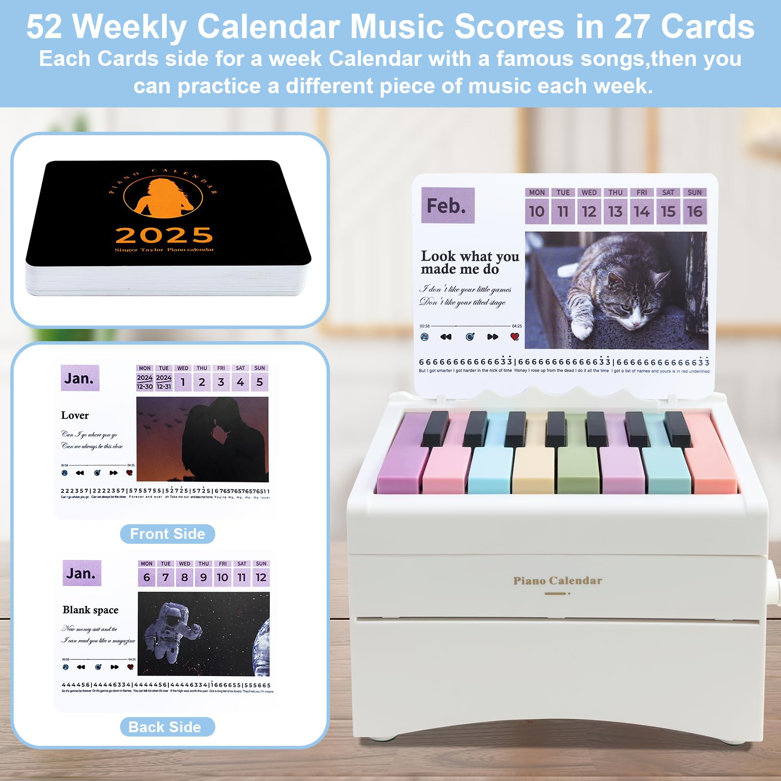 Piano Calendar - Bluetooth Piano - 3D Calendar